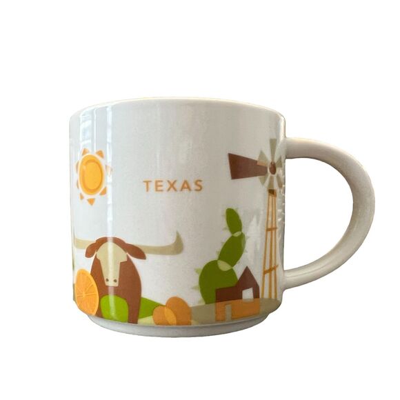 Starbucks Texas You Are Here Collection 14 fl oz Coffee Tea Mug Cup - Picture 1 of 6